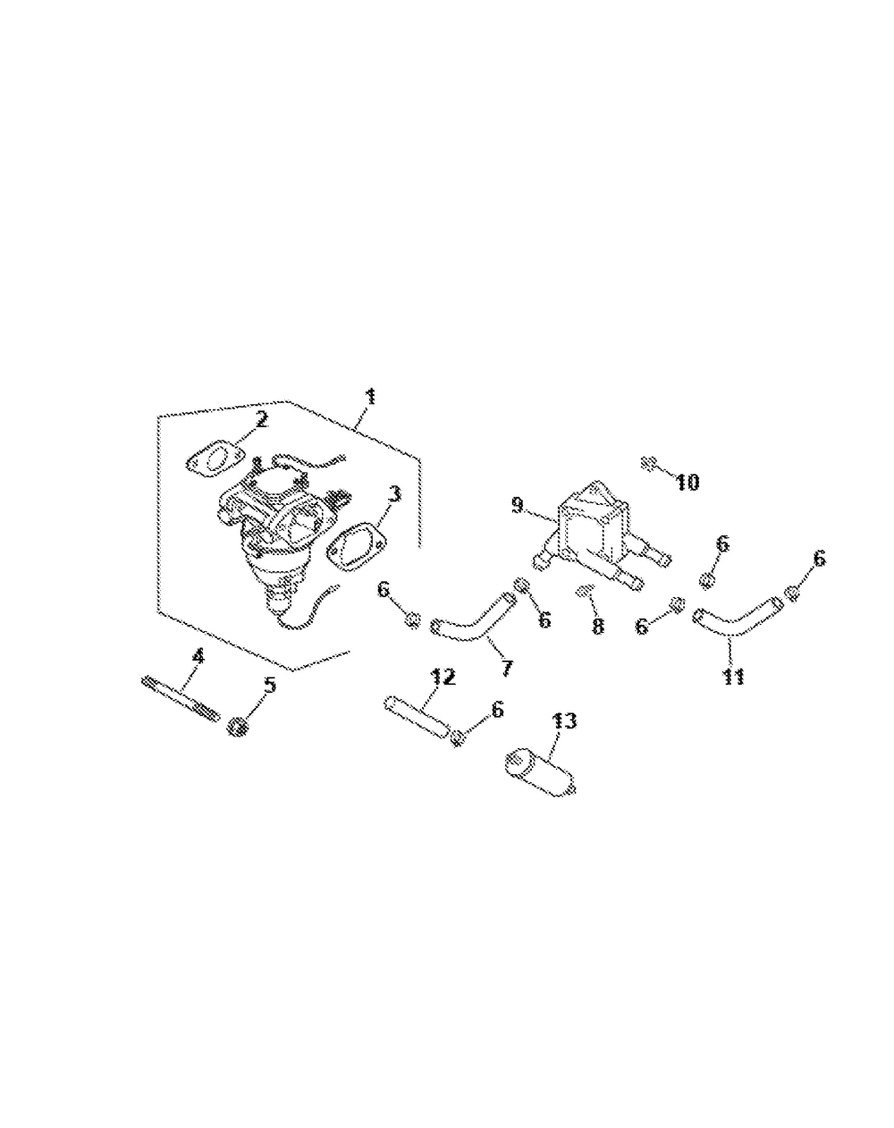 Cv23s-75592 Fuel System Diagram and Parts List for M50-KHS 53AB5BBP750-23HP-OHV Cub Cadet Lawn Tractor